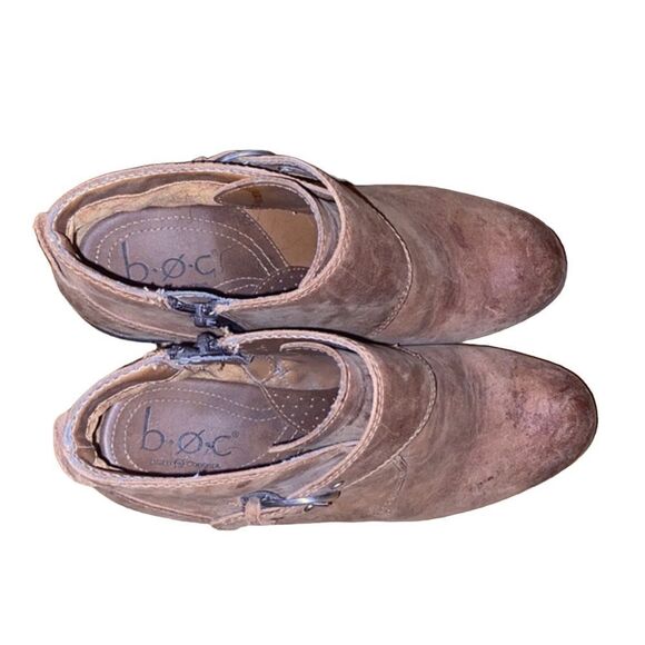 B.o.c Brown Leather Booties Size 7.5 - Picture 4 of 6